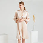 Casual Classic Cami Nightgown&Robe 2Pcs Set