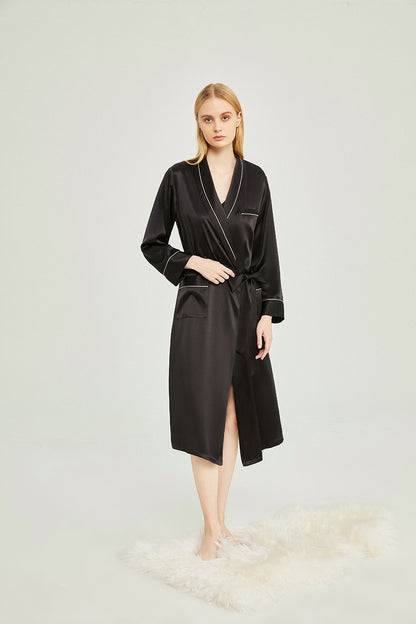 Classic silk robe