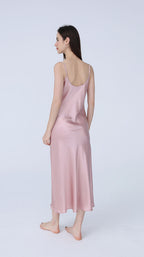 Long & Close Fitting Silk Nightgown