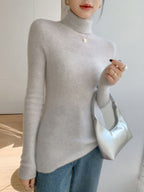 Classic Wool-Cashmere Blend Turtleneck Knitwear