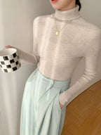 Classic Wool-Cashmere Blend Turtleneck Knitwear