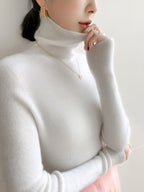 Classic Wool-Cashmere Blend Turtleneck Knitwear