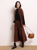 Cashmere Shawl-style Cardigan