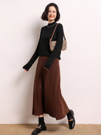 Cashmere Mock Neck Knit Top