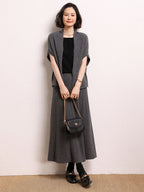 Cashmere Shawl-style Cardigan