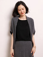 Cashmere Shawl-style Cardigan