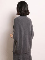 Cashmere Shawl-style Cardigan
