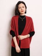 Cashmere Shawl-style Cardigan