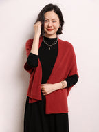 Cashmere Shawl-style Cardigan