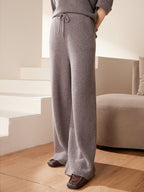 Cashmere  Wide-leg Trousers