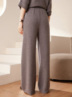 Cashmere  Wide-leg Trousers