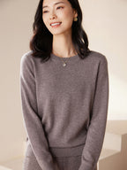 Cashmere Crew Neck Knit Top