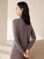 Cashmere Turtleneck Knit Top