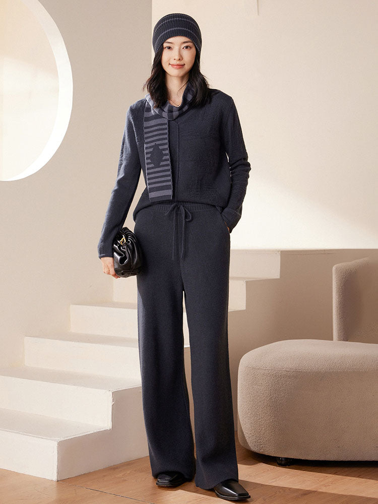 Double-layer Stripe Cashmere Scarf