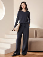Cashmere Crew Neck Knit Top