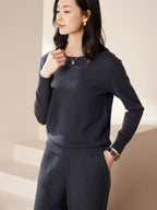 Cashmere Crew Neck Knit Top