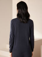 Cashmere Crew Neck Knit Top