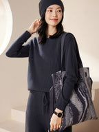 Double-layer Cashmere Drawstring Hat