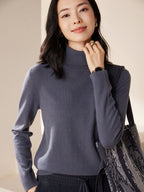 Cashmere Turtleneck Knit Top