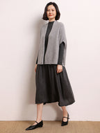 Cashmere Shawl-style Cardigan