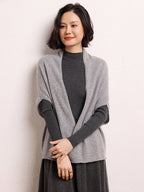 Cashmere Shawl-style Cardigan