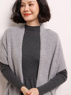 Cashmere Shawl-style Cardigan