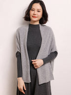 Cashmere Shawl-style Cardigan