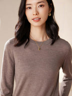 Cashmere Crew Neck Knit Top