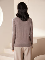 Cashmere Crew Neck Knit Top