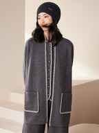 Double-layer Cashmere Drawstring Hat