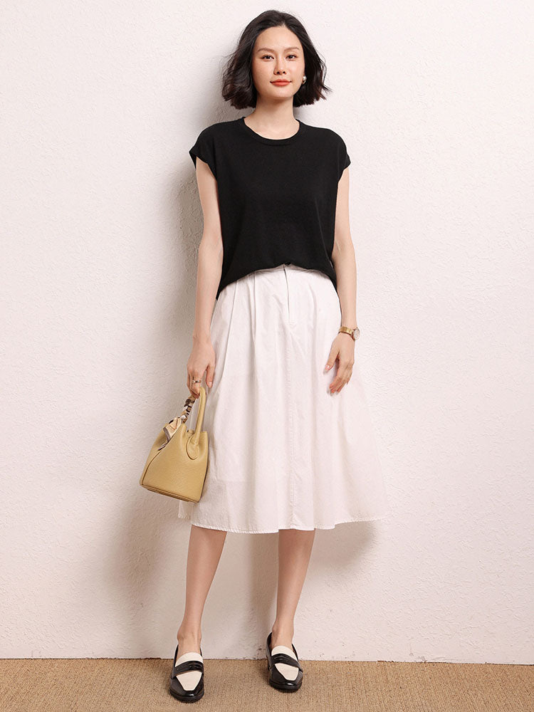 Cashmere Short-sleeved Shirt