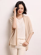 Cashmere Shawl-style Cardigan