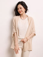 Cashmere Shawl-style Cardigan