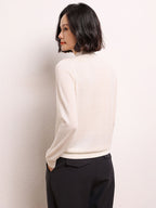 Cashmere Mock Neck Knit Top