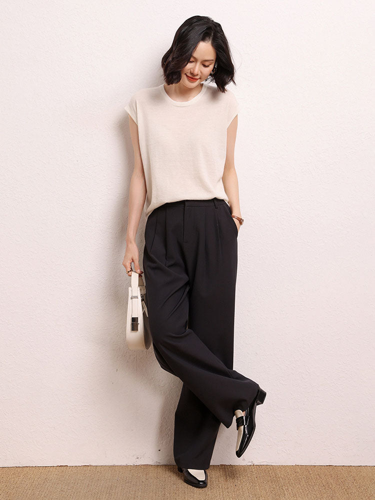 Cashmere Short-sleeved Shirt
