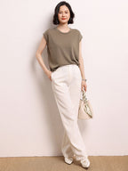 Cashmere Short-sleeved Shirt