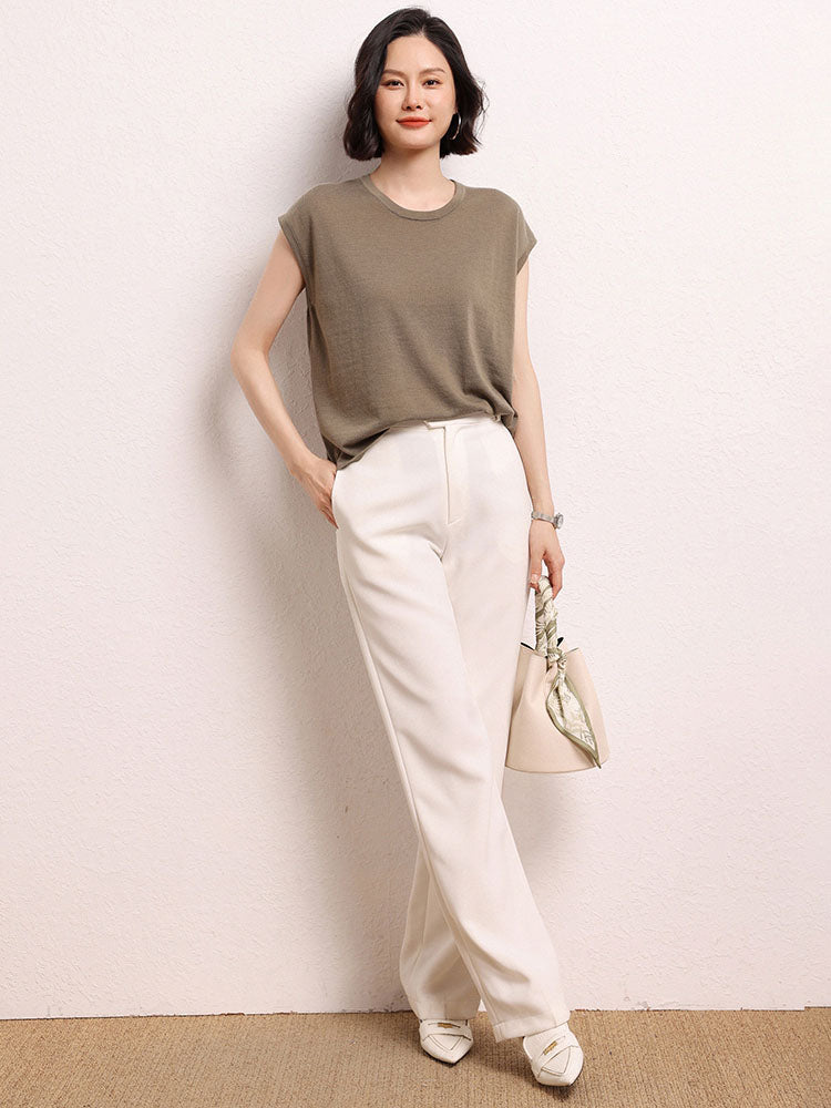 Cashmere Short-sleeved Shirt