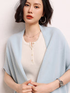 Cashmere Shawl-style Cardigan