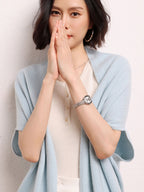 Cashmere Shawl-style Cardigan