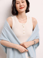 Cashmere Shawl-style Cardigan