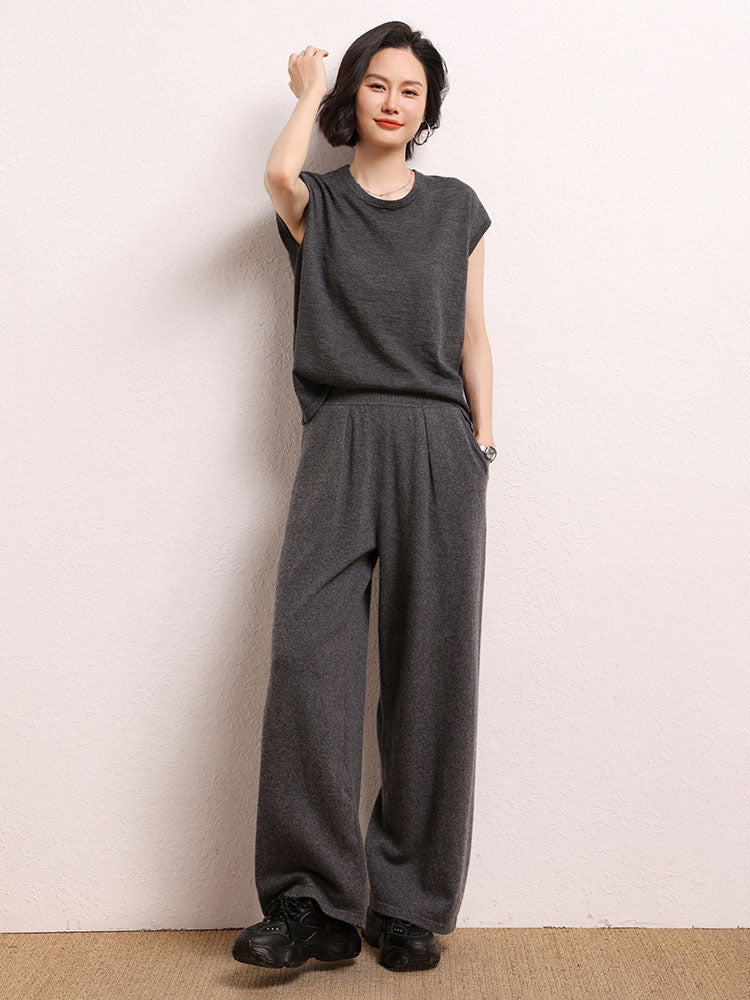 Cashmere Short-sleeved Shirt