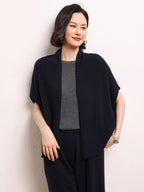 Cashmere Shawl-style Cardigan