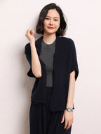 Cashmere Shawl-style Cardigan