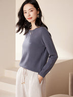 Cashmere Crew Neck Knit Top