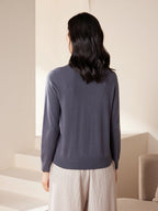 Cashmere Crew Neck Knit Top