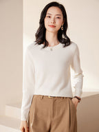 Cashmere Crew Neck Knit Top