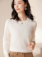 Cashmere Crew Neck Knit Top