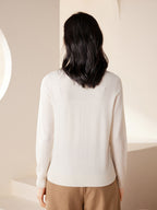 Cashmere Crew Neck Knit Top