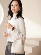 Cashmere Turtleneck Knit Top