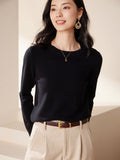 Cashmere Crew Neck Knit Top